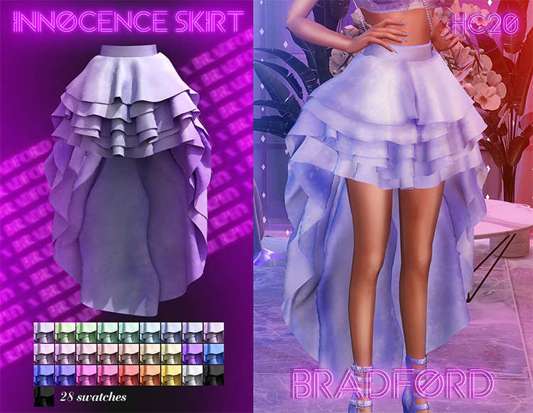 Innocence Skirt / Sims 4 CC