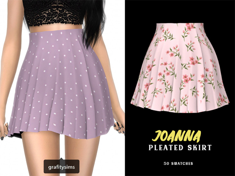 Joanna Pleated Skirt Designs / TS4 CC