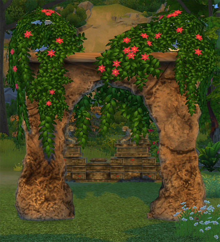 Fractured Wall Arch for The Sims 4