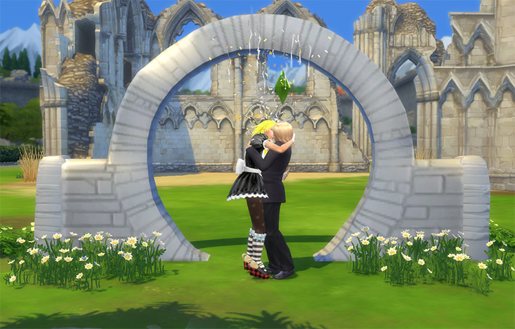 Old Mill Wedding Arch / TS4 CC