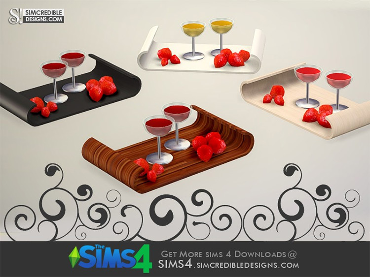 Valentine’s Day 2016 Tray Set / Sims 4 CC