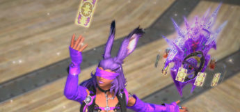 Purple Viera Glam with Hades EX Weapon / FFXIV