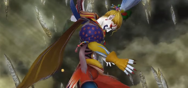 Cutscene showing Kefka in Final Fantasy XIV