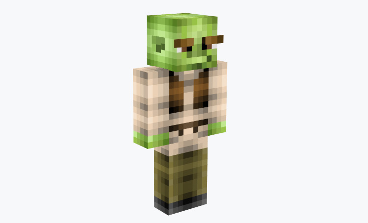 Shrek custom Minecraft skin