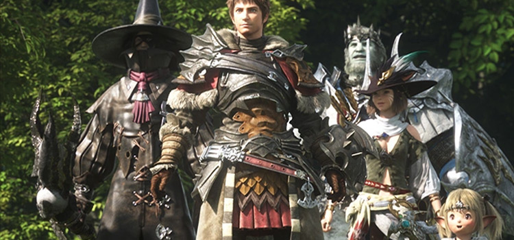 Heroes Party characters in FFXIV