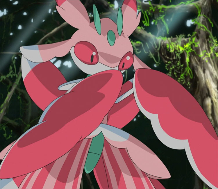 Lurantis Pokemon anime screenshot