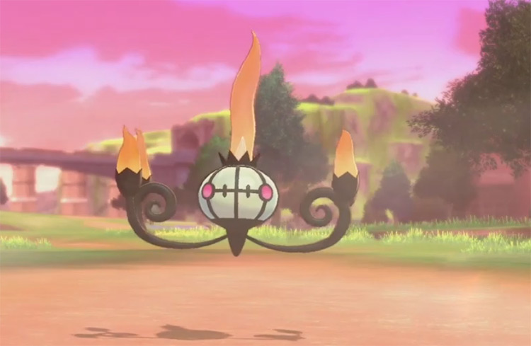 Shiny Chandelure from Pokémon SW/SH