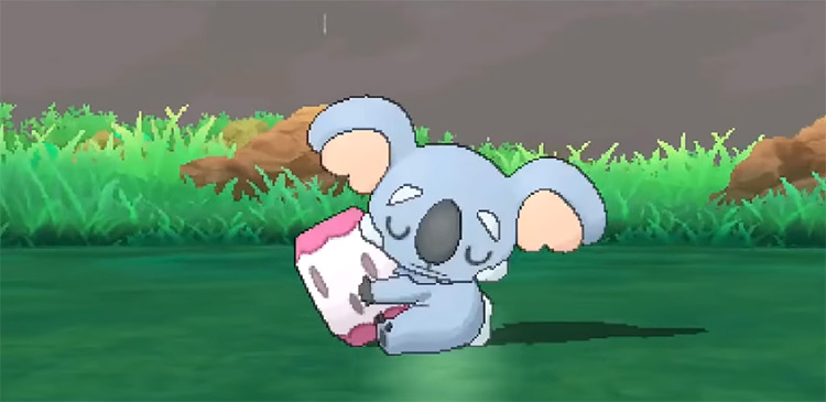 Shiny Komala in Pokémon Ultra Sun and Ultra Moon