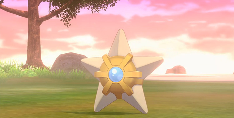Shiny Staryu in Pokémon Sword and Shield 