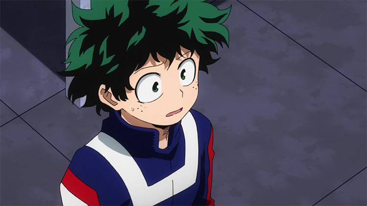 Izuku Midoriya in My Hero Academia anime