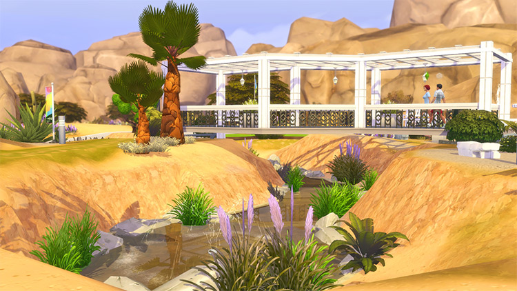 Oasis Terrace Mini Golf for The Sims 4