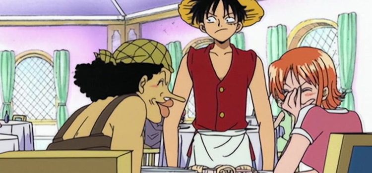 Nami, Usopp and Luffy in One Piece