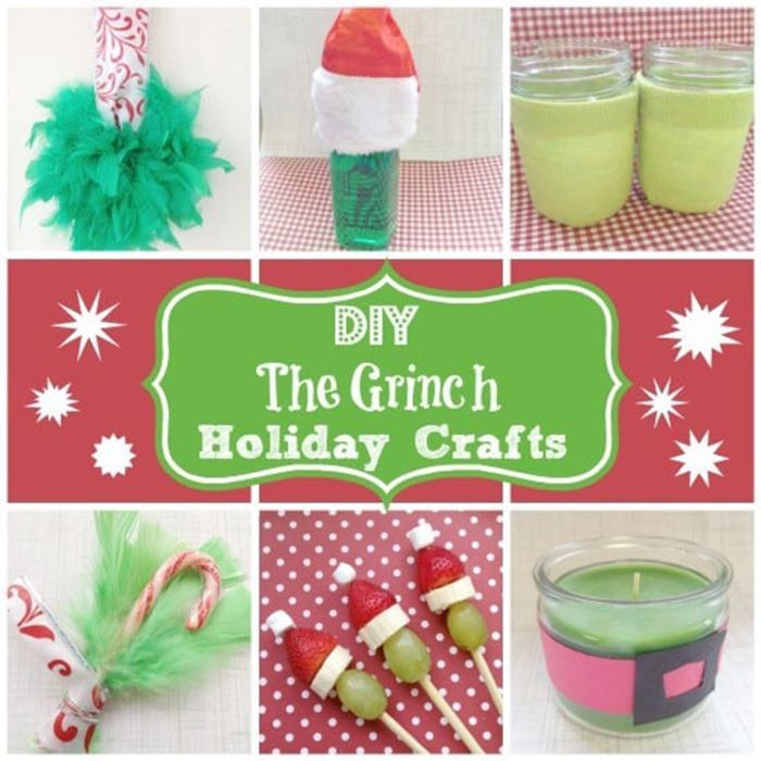 Grinch themed party favors
