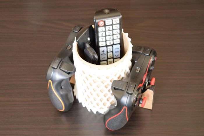 Salt container remote and controller holder