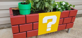 Super Mario Planter DIY Bricks Design