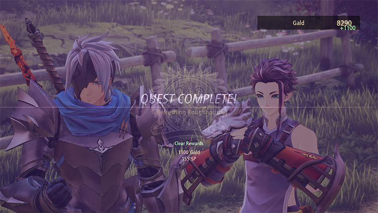 Completing the side quest Refreshing Roughhousing / Tales of Arise