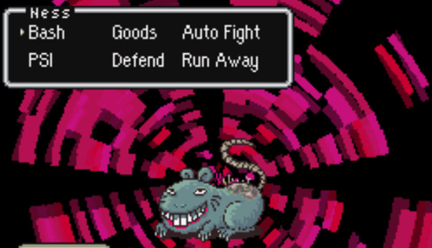 Plague Rat of Doom boss in Fourside Sewers / Earthbound