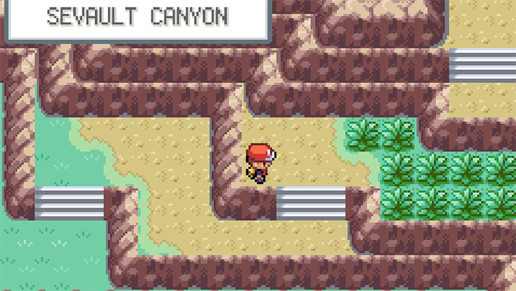 Entering Sevault Canyon on Seven Island / Pokémon FRLG