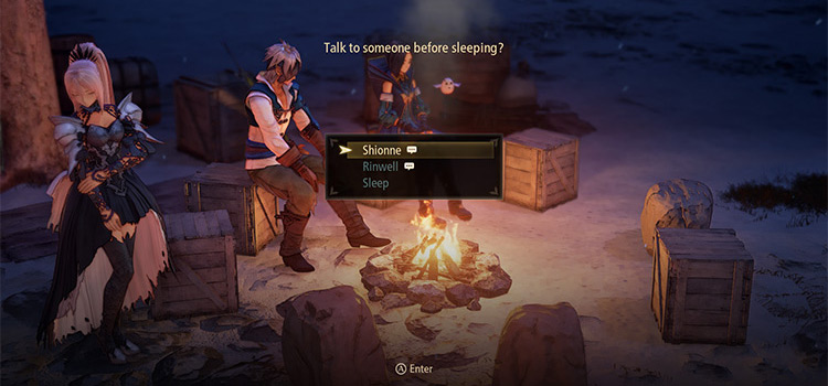 Camp Bonding Tutorial in Tales of Arise