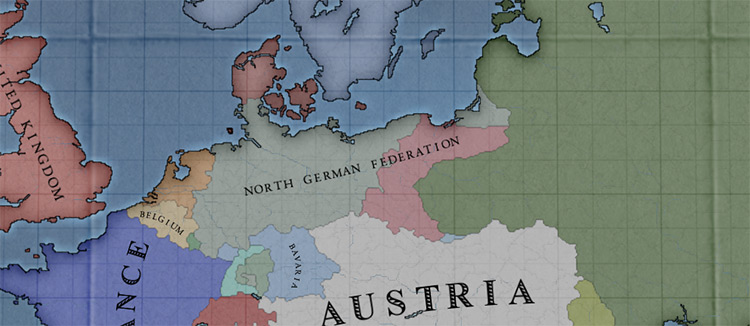 The North German Federation a few moments after releasing Poland / Victoria 2