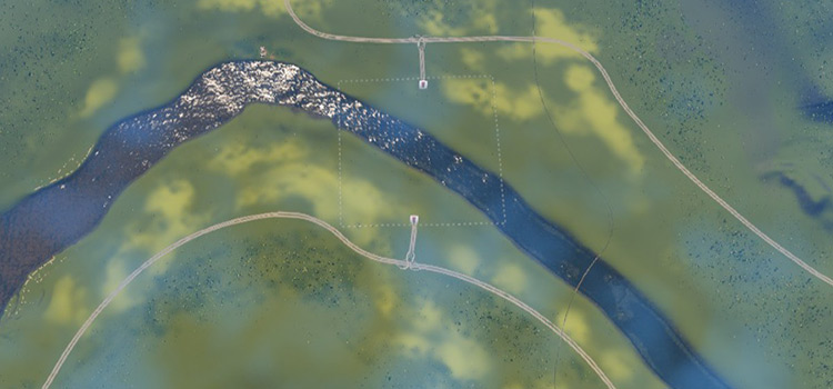 Grand River Map from above