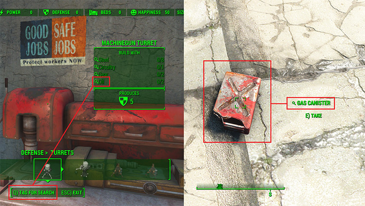 How to tag items for search / Fallout 4