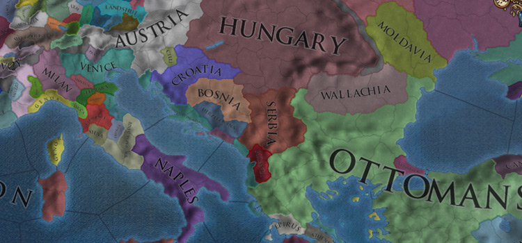 Fragmented Balkan Peninsula in EU4