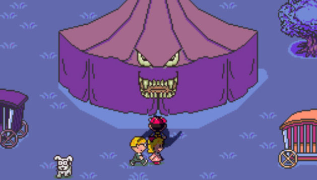 Battle the Boogie Tent to get the Jar of Fly Honey / Earthbound