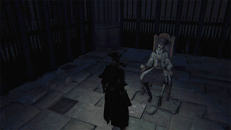 The corpse that holds the Upper Cathedral Key / Bloodborne