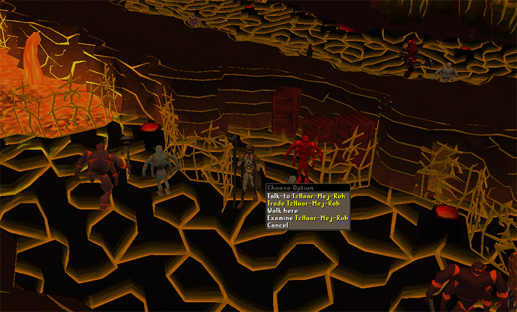 One of the two Tzhaar rune shops / Old School RuneScape