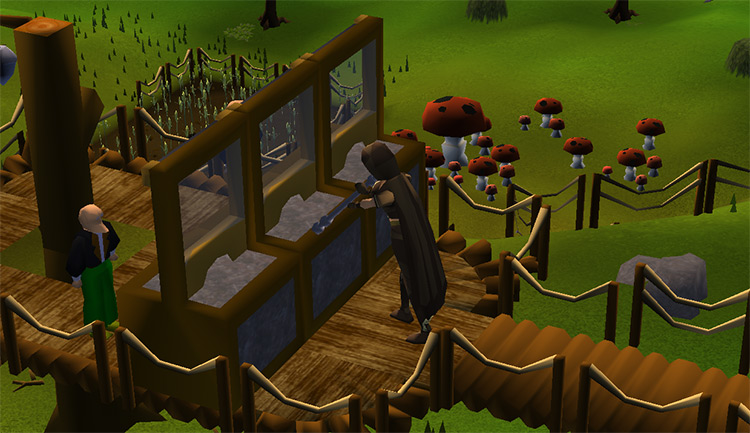 Glassblowing at a bank / Old School RuneScape