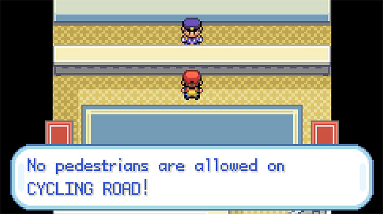 Entering Cycling Road without a Bike / Pokémon FRLG