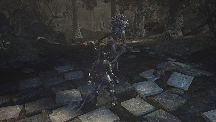 A knife-wielding Ghru / Dark Souls 3