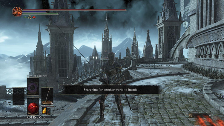 Trying and failing to find an online game on the DS3 servers / Dark Souls 3