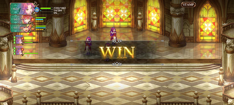 Victory Screen (Wiseman Hall Amgette Lvl 4 Co-op) / Echoes of Mana