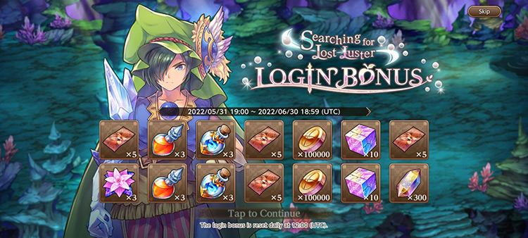 Searching for Lost Luster (Login Bonuses) / Echoes of Mana