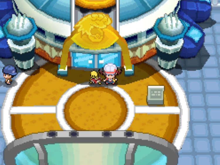 The Pokéathlon Dome, at the top of Route 35 / Pokémon HGSS