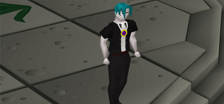 Wearing amulet of Glory in OSRS