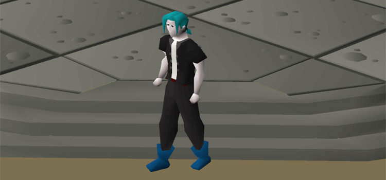 Wearing Wizard Boots in OSRS