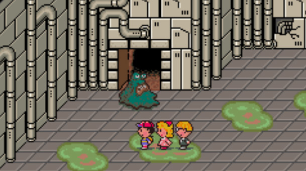Belch Base exit guarded by Master Belch / Earthbound
