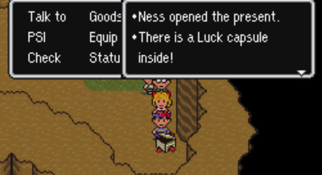 Luck Capsule in Lumine Hall / Earthbound