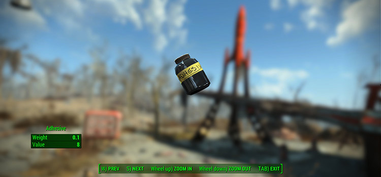 Id клея в fallout 4