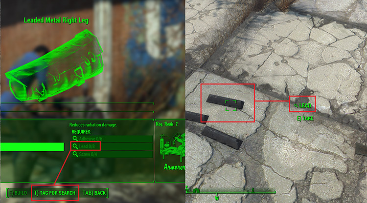 How to use tag for search / Fallout 4
