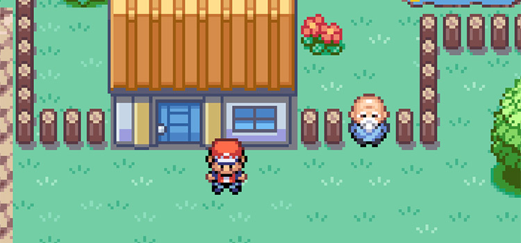Outside the Four Island Daycare (FireRed)