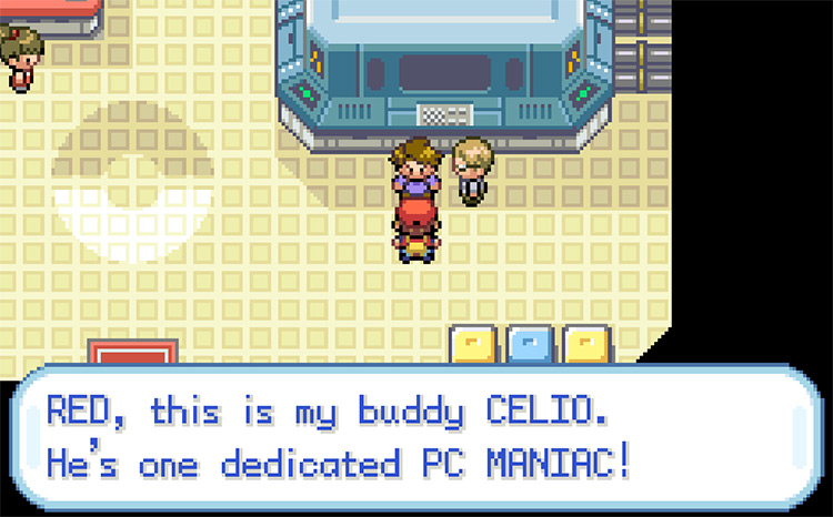 Meeting Celio in the One Island Pokémon Center / Pokemon FRLG