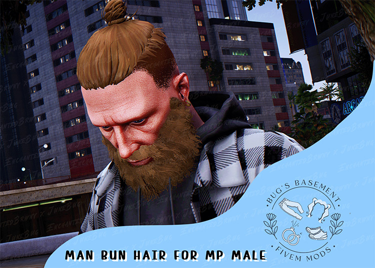 Man Bun Hair for Male MP / GTA V
