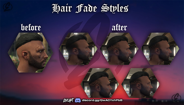 Fade Styles Pack for MP Male & Female / GTA V