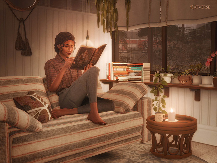 Reading a Book / Sims 4 Pose Pack