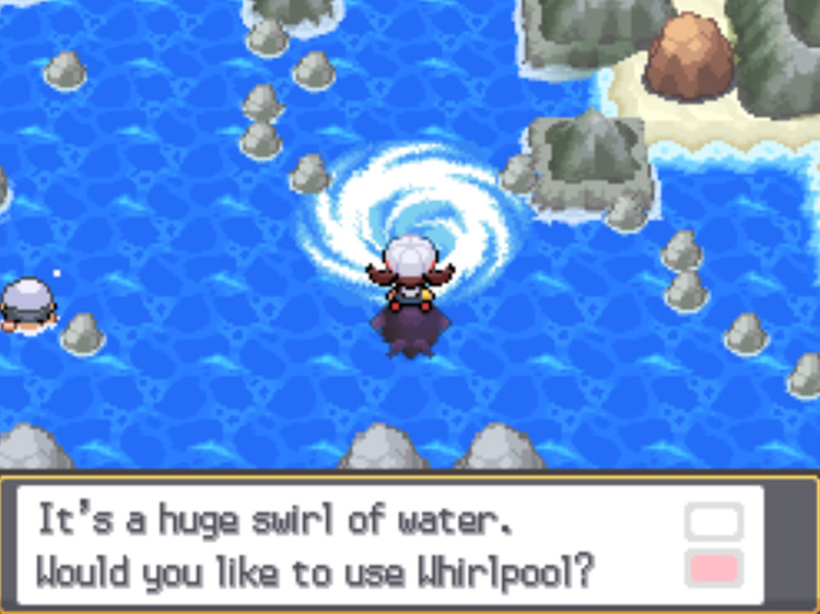 The first whirlpool you should encounter on Route 41 / Pokémon HGSS