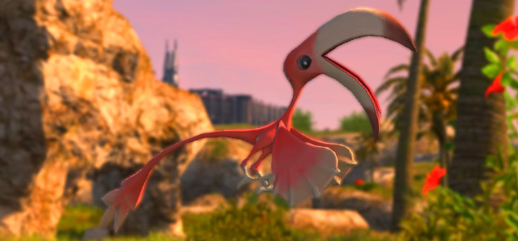 Close-up screenshot of Tight-Beaked Parrot